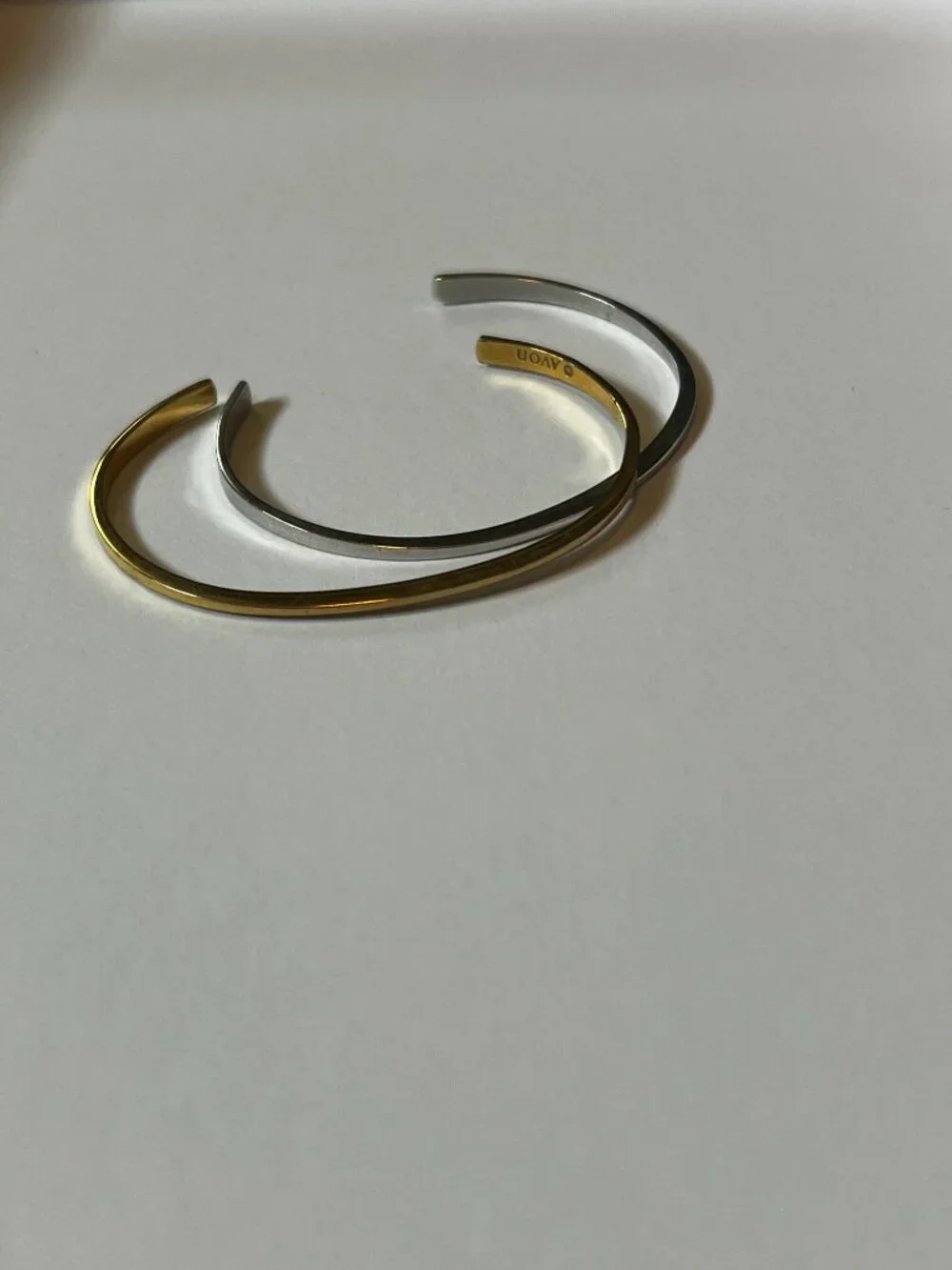 Vintage 1970s Avon Gold and Silver Cuffs